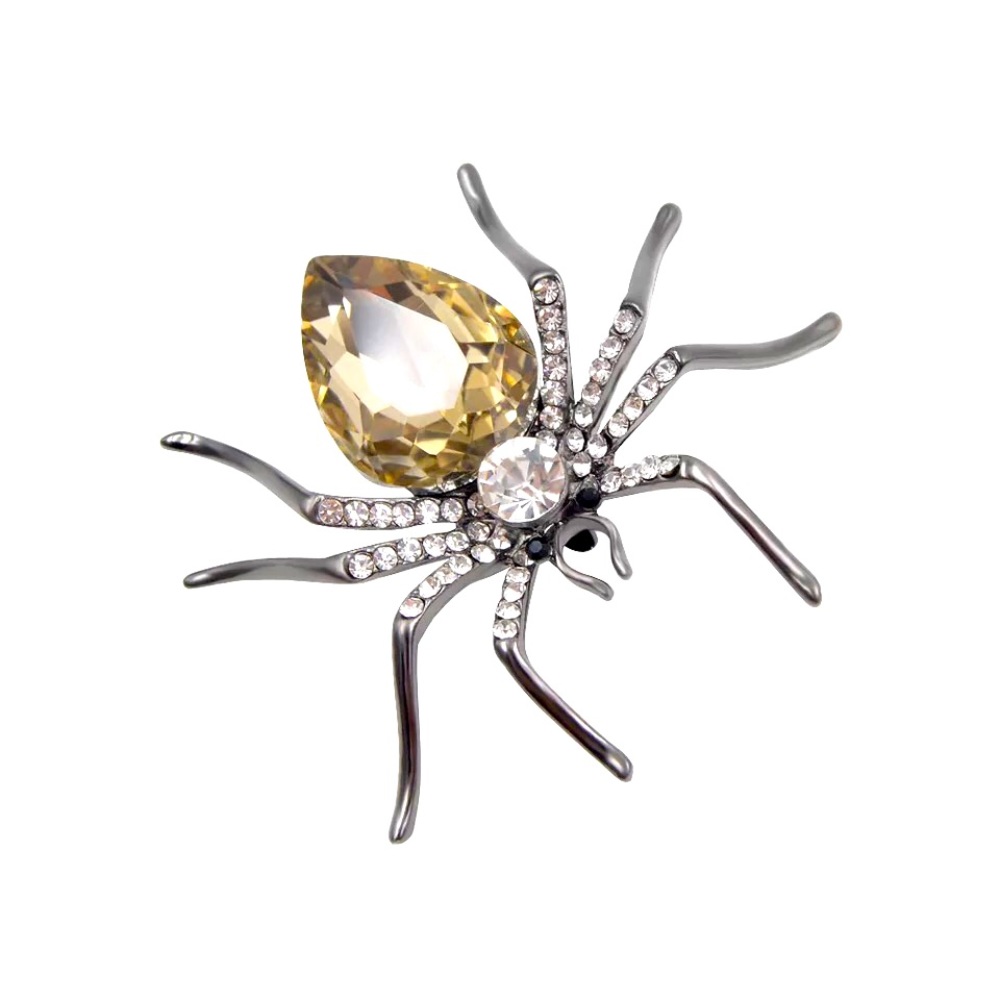 Luxury Spider Crystal Brooch